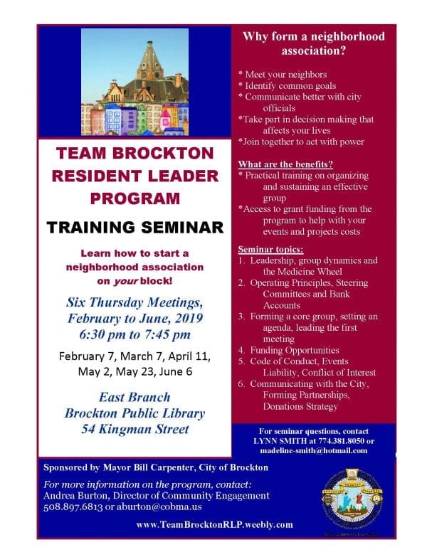 Team Brockton Resident Leader Program