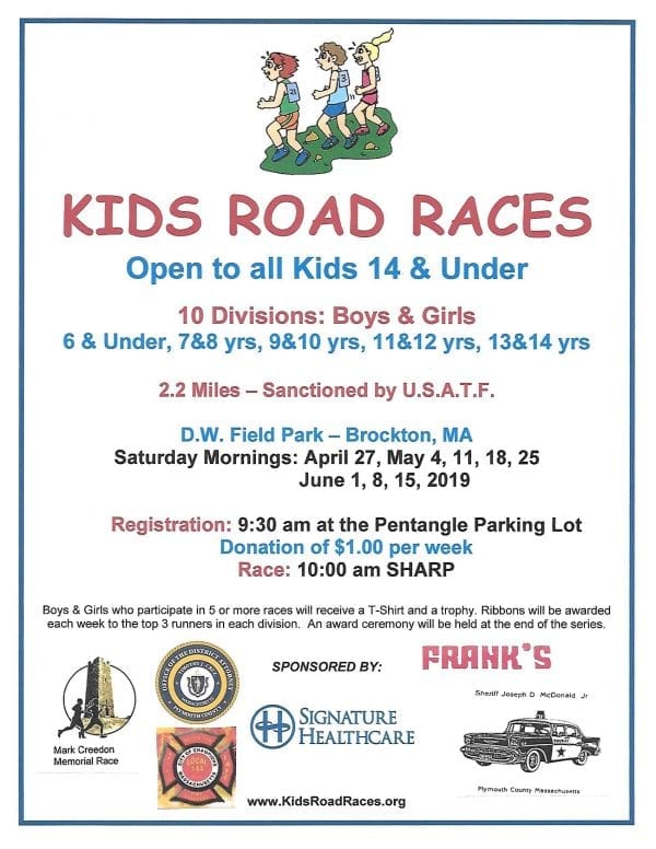 Kids Road Race Flyer 2019