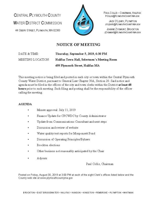 CPCWDC Meeting Agenda