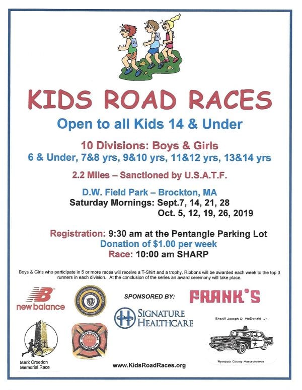 Kids Road Race Flyer 2019