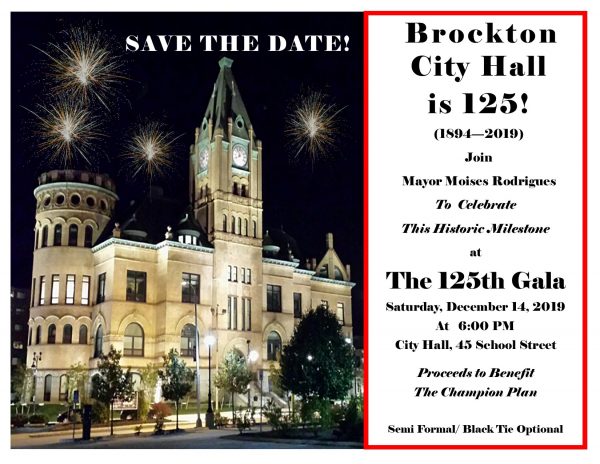 Brockton City Hall 125 Birthday Flyer