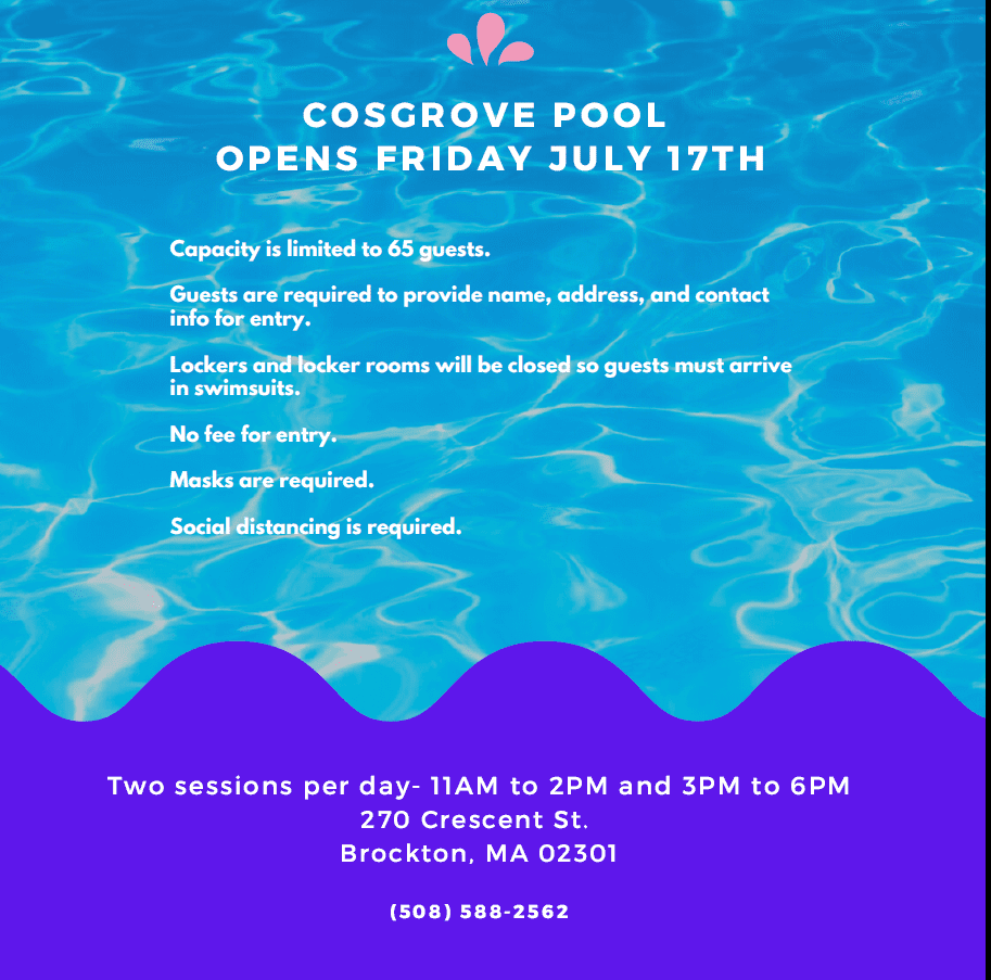 Cosgrove Pool Hours and Rules