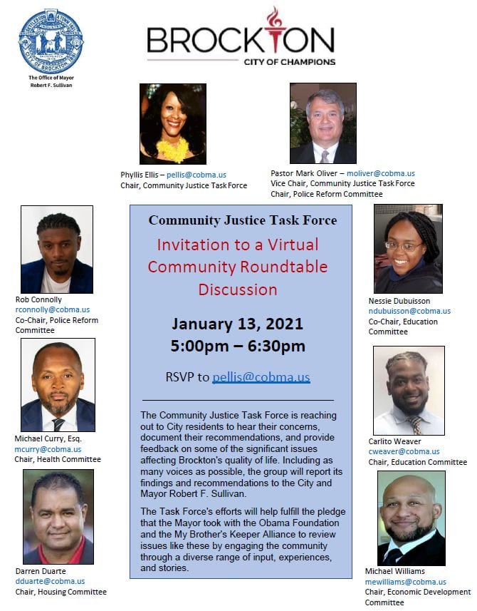 Community Justice Task Force Flyer
