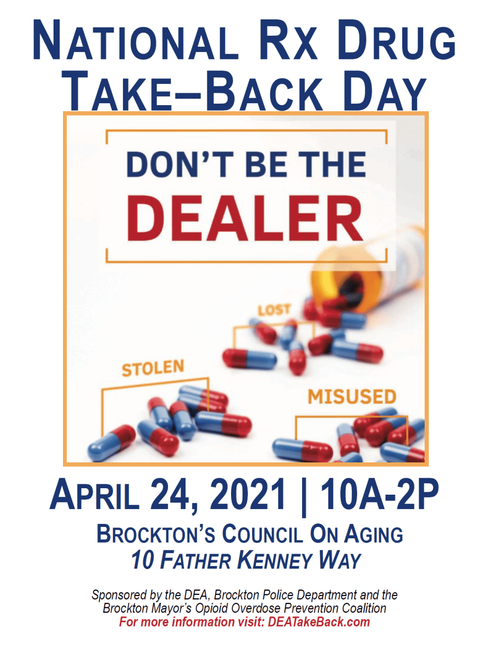 National RX Drug Take-Back Day April 21, 2021