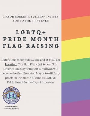 LGBTQ+ Pride Month Flag Raising Flyer 2021