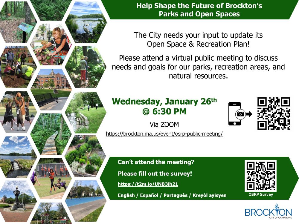 Open Space & Recreation Plan Public Meeting Flyer