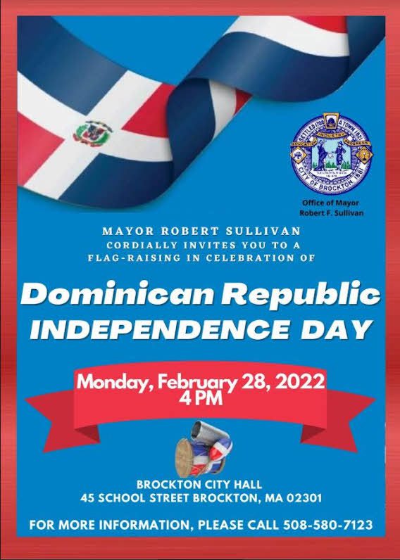 Flyer for Dominican Republic Flag Raising