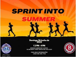 Sprint into Summer Flyer - Portuguese
