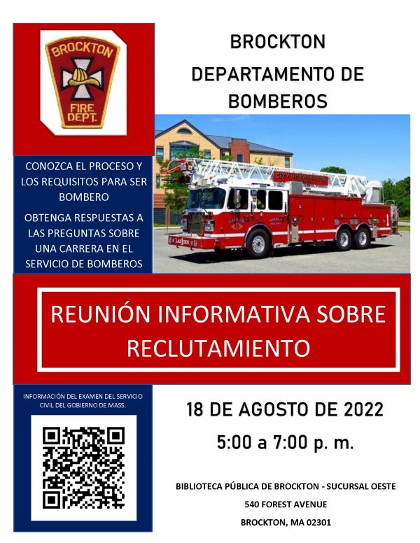 Fire Department Hiring Info Flyer - Spanish