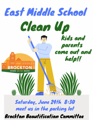 Beautification Committee East Middle School Clean Up Flyer 2023