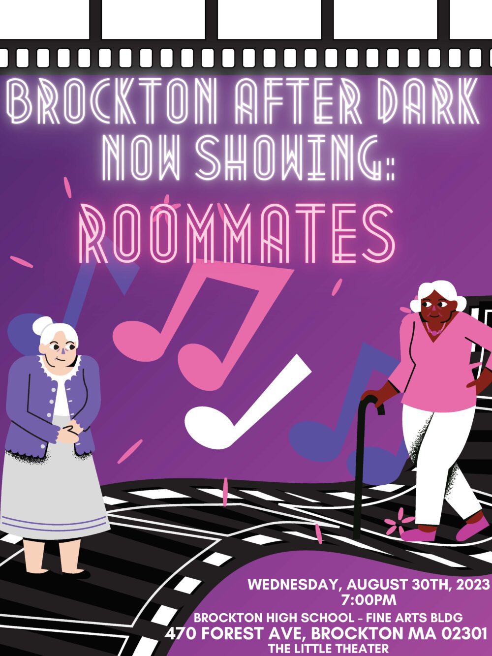 Brockton After Dark Roommates Flyer