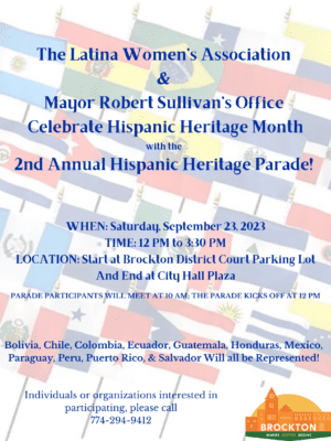Hispanic Heritage Parade Flyer - English