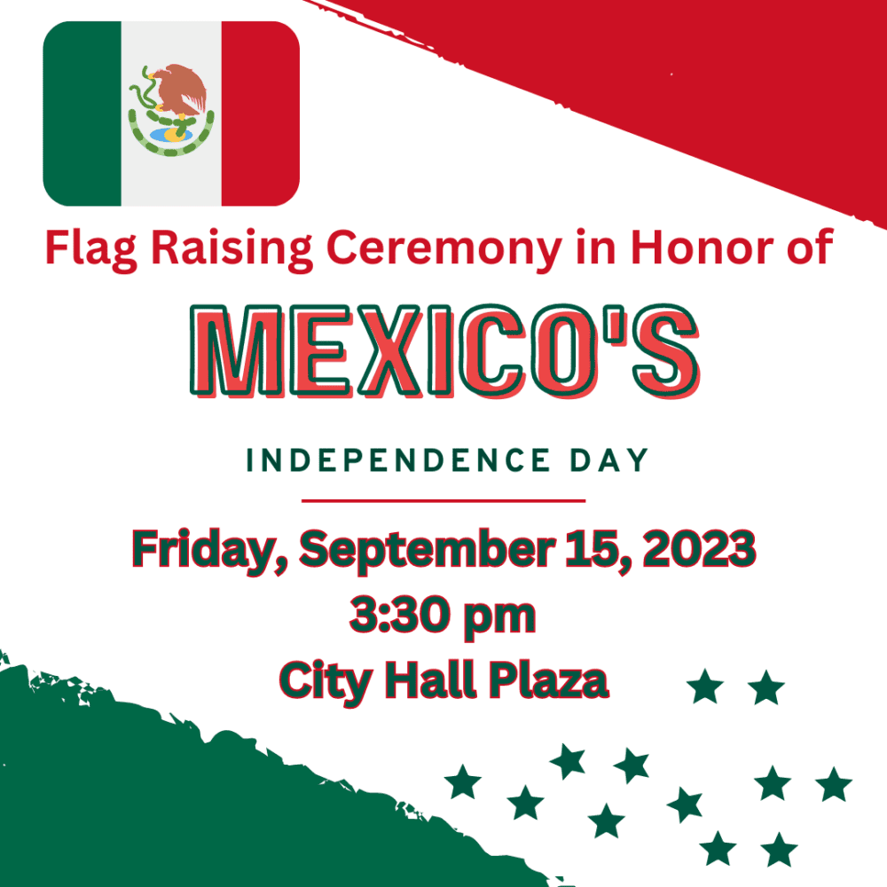 Mexico Flag Raising Flyer