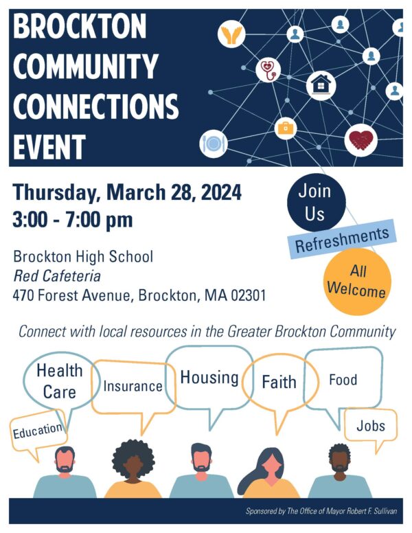 2024 Brockton Community Connections Event Flyer - English