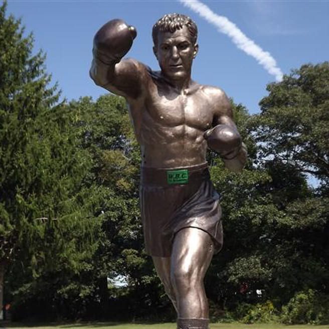 Rocky Marciano Statue at Rocky Marciano Stadium, Champions Park, Brockton, Massachusetts